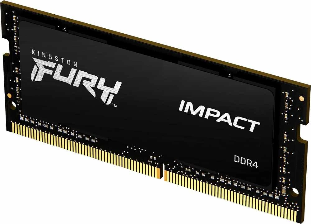Nešiojamo kompiuterio atmintis Kingstonas | Fury Impact | 8 GB | DDR4 | 3200 MHz | Užrašų knygelė | Registracijos Nr. | ECC Nr
