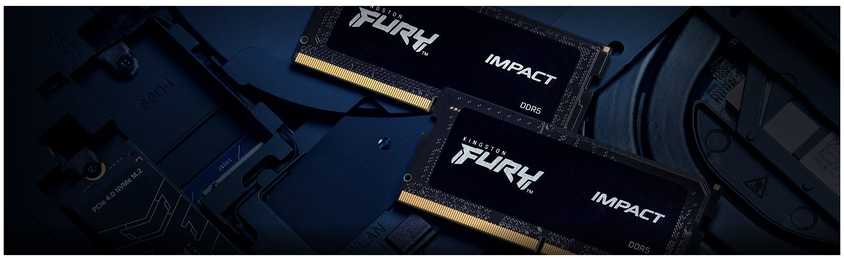RAM „Kingston KF548S38IB-8“ 8 GB 4800 MHz DDR5 CL38 SODIMM FURY Impact atmintis | „Kingston“