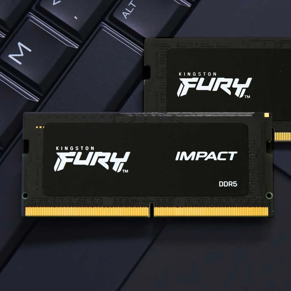 RAM „Kingston KF560S38IB-16“ 16 GB 6000 MT/s DDR5 CL38 SODIMM FURY Impact PnP atmintis | Kingstonas