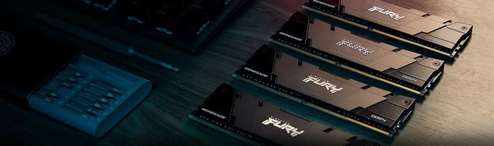 RAM Kingston 32GB 3200MT/s DDR4 CL16 DIMM (Kit of 2) 1Gx8 FURY Renegade Juodas EAN: 740617337914