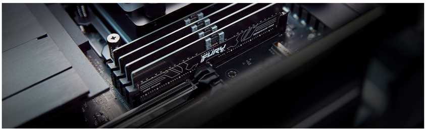 RAM „Kingston KF564R32RBEK4-64“ 64 GB 6400 MT/s DDR5 ECC Reg CL32 DIMM (4 vnt. rinkinys) „FURY Renegade Pro EXPO“ | „Kingston“