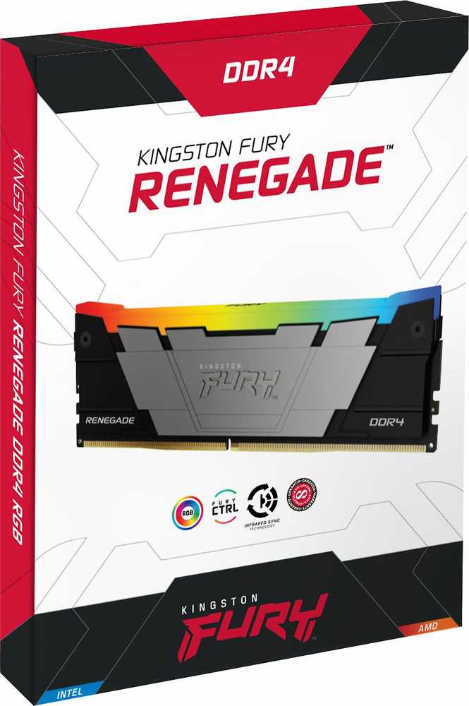 „Kingston KF432C16RB2AK2/16“ 16 GB 3200 MT/s DDR4 CL16 DIMM (2 vnt. rinkinys) FURY Renegade RGB | „Kingston“