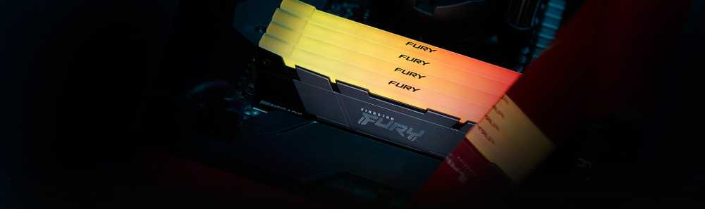 „Kingston KF432C16RB2AK2/16“ 16 GB 3200 MT/s DDR4 CL16 DIMM (2 vnt. rinkinys) FURY Renegade RGB | „Kingston“