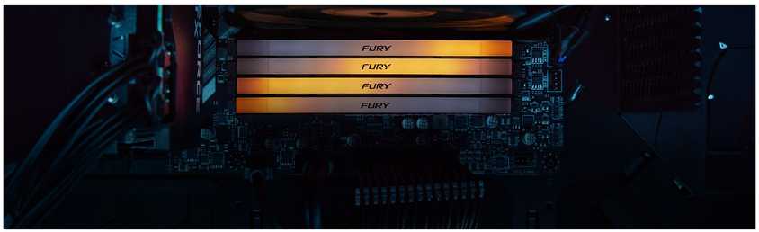 RAM KINGSTON 32GB 3600MT/s DDR4 CL16 DIMM rinkinys iš 2 1Gx8 FURY Renegade RGB