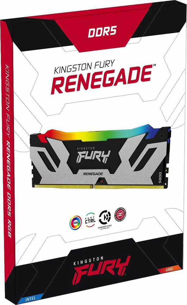 RAM KINGSTON 16GB 6400MT/s DDR5 CL32 DIMM FURY Renegade RGB
