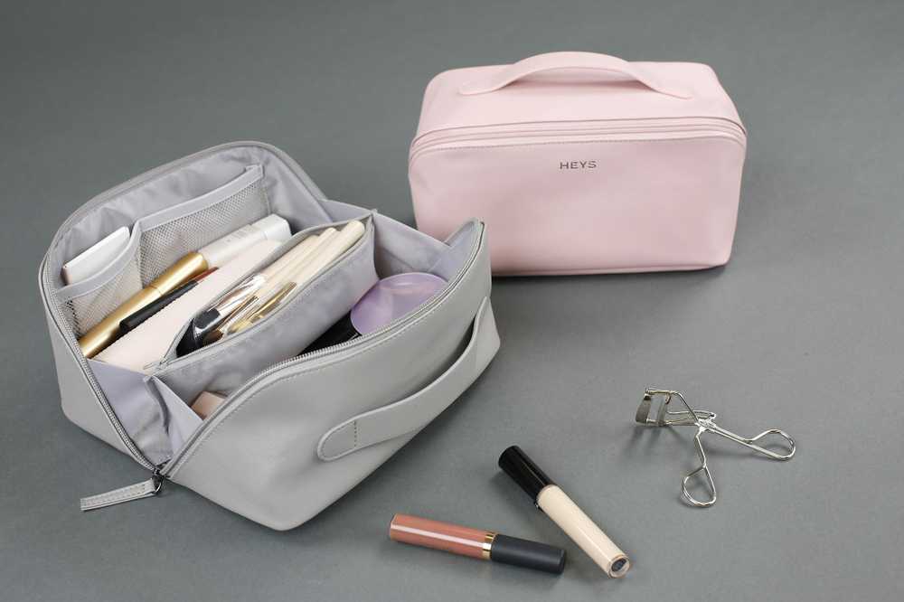 Rankšluostis Heys Beauty Cosmetic Travel Bag -kosmetiikkalaukku, roosa