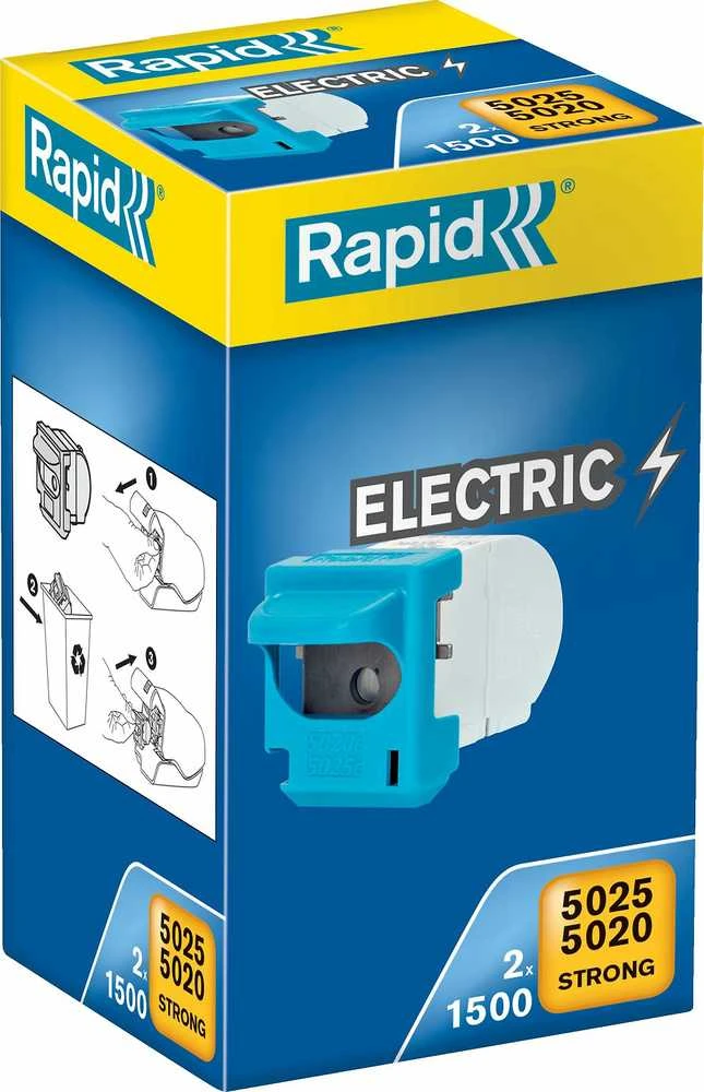 Rapid „Esselte“ segiklio kasetė, skirta segtuvui 5025, 2 vnt. kasečių pakuotėje