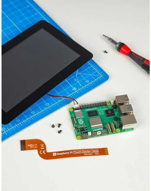 Raspberry Pi Touch Ekranas 2 – 7'' 1280x720px DSI talpinis jutiklinis ekranas, skirtas Raspberry Pi