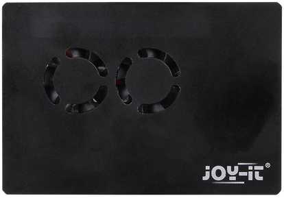 Raspberry dėklas Acryl Fan juodas (Joy-it), skirtas Raspberry Pi 4 B