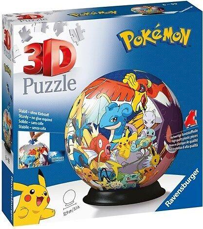 Ravensburger 3D Dėlionė 72 vnt. - Pokemon kamuolys aprašymas - Prekės nuotrauka