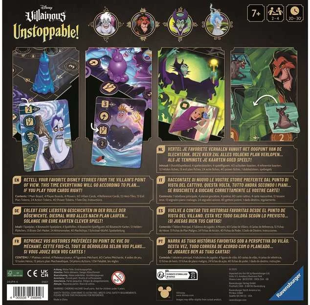 Ravensburger Disney Villainous Unstoppable! Englanninkielinen