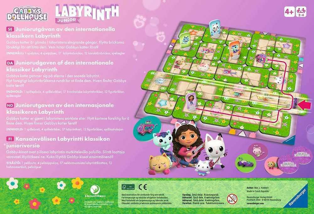 Ravensburger Besikeičiantis labirintas Gabby's Dollhouse Junior stalo žaidimas