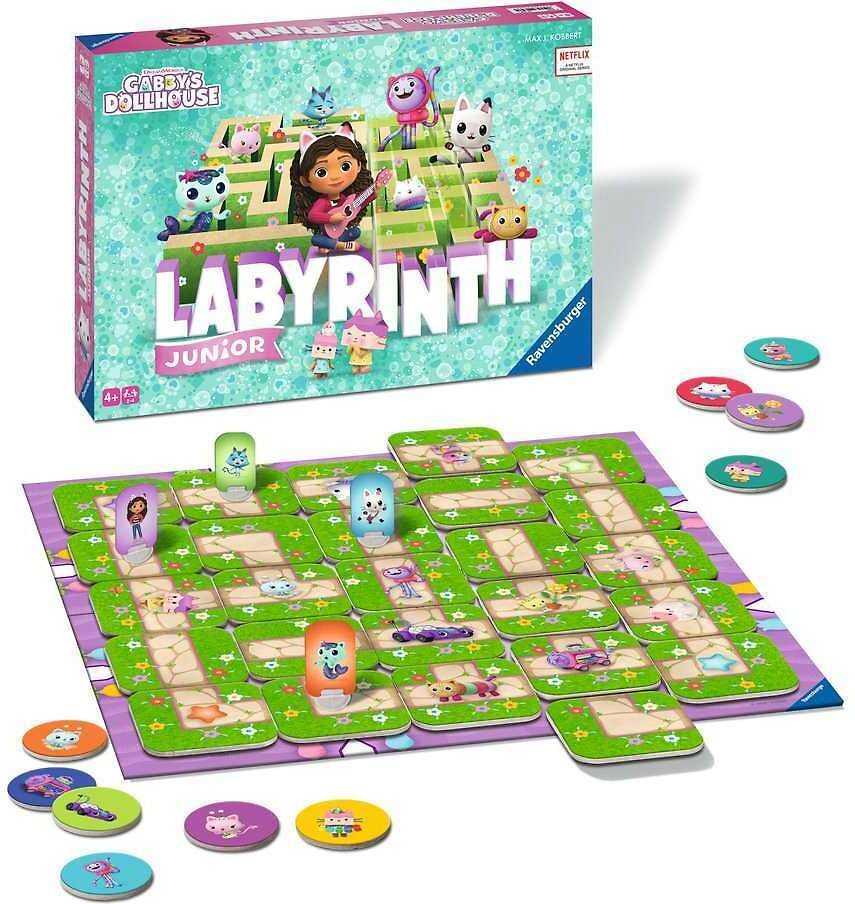 Ravensburger Besikeičiantis labirintas Gabby's Dollhouse Junior stalo žaidimas