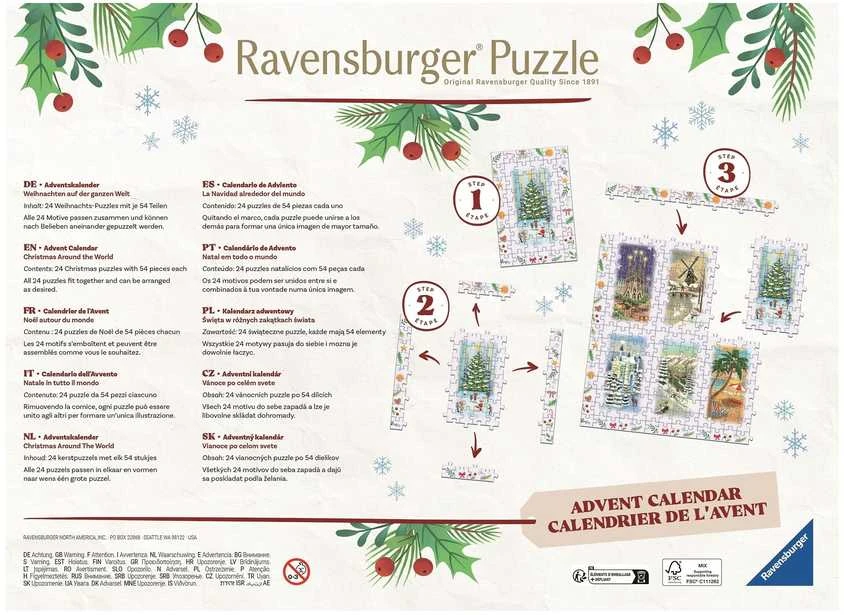 Ravensburger Advento kalendorius - instrukcijos paveiksliukas
