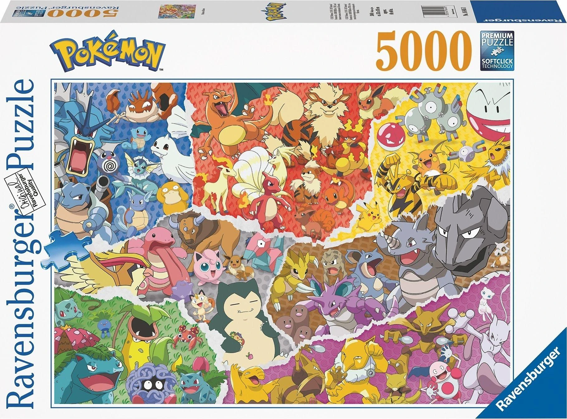 Ravensburger Dėlionė 5000 vnt. - Pokemonai