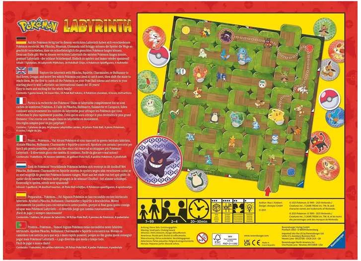 Ravensburger - Labirinto Pokémonas (10827037)