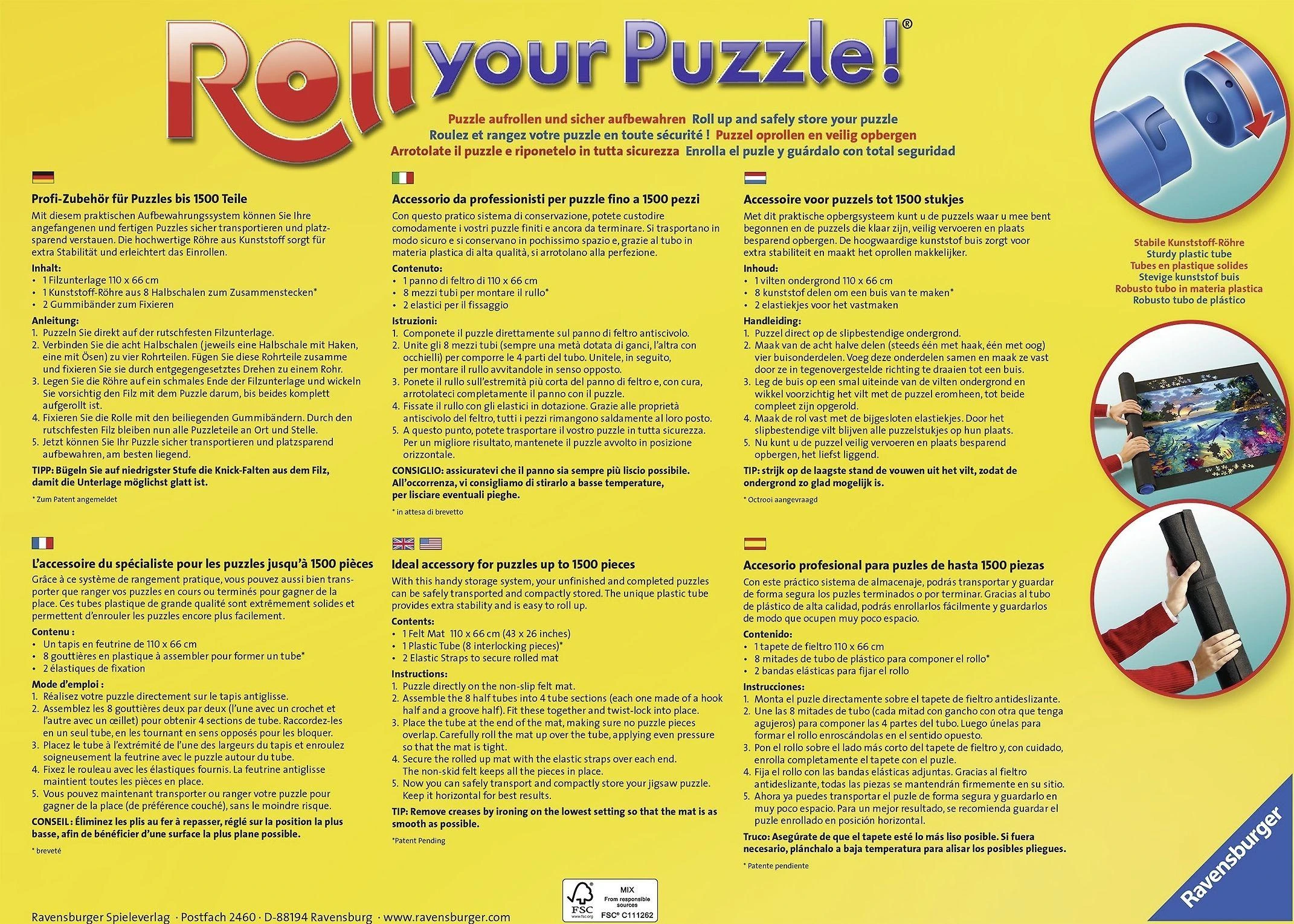 RAVENSBURGER dėlionė Roll your puzzle! , 179565
