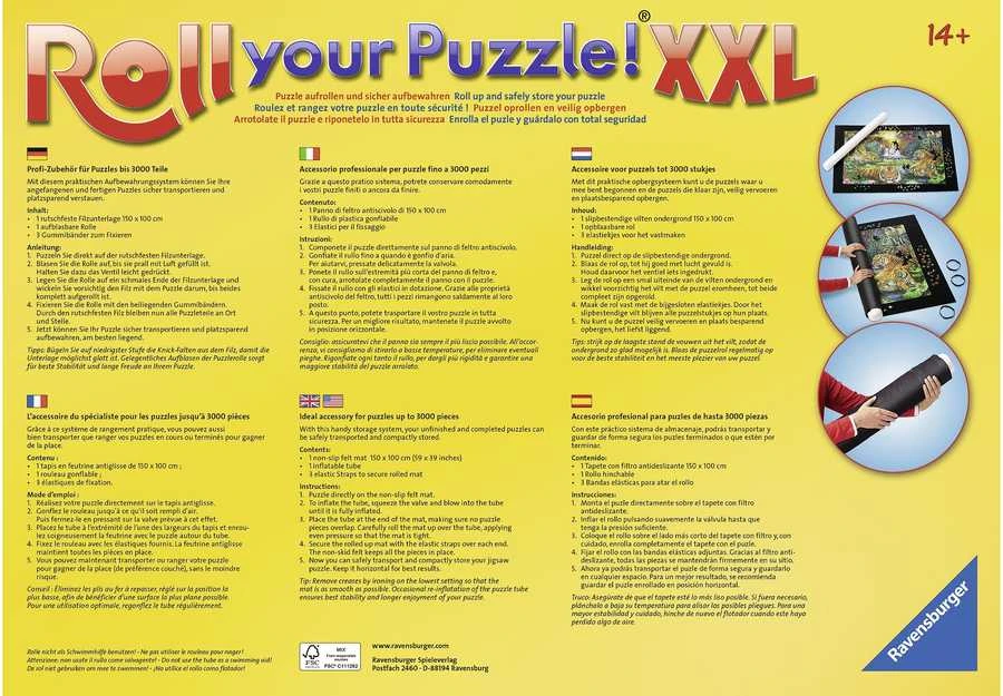 Ravensburger XXL Suvyniojamas pagrindas dėlionės dėliojimui (1000-3000 detalių dėlionėms)