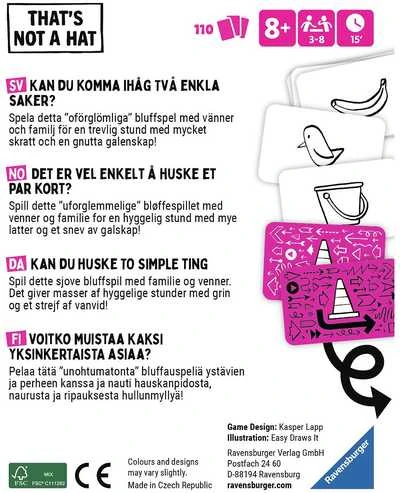 Ravensburger Tai ne skrybėlė - bluffipeli