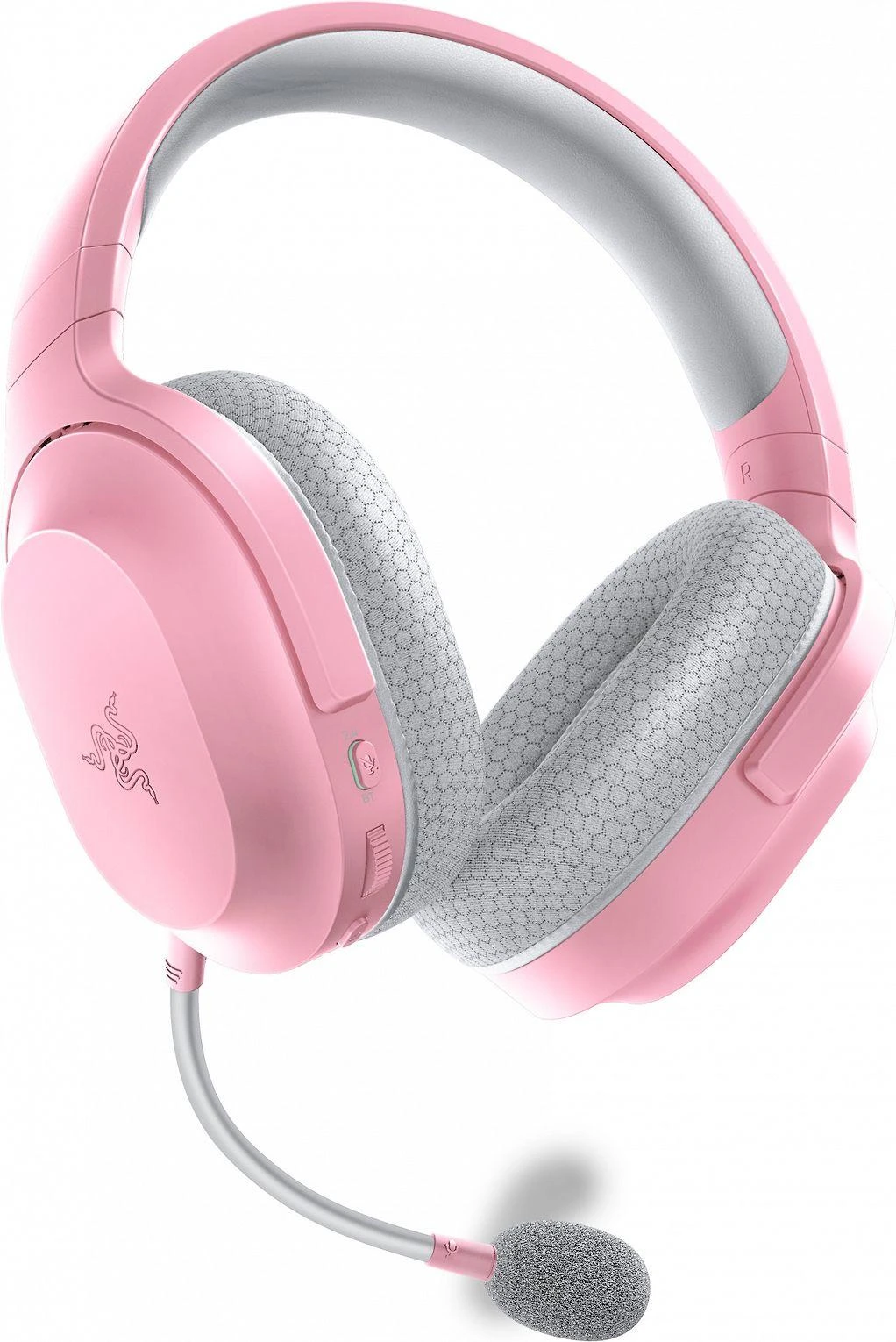 Razer Barracuda X Quartz (2022) Ausinės Žaidimams, Rožinės spalvos , Belaidės/su laidu, Ant ausų uždedamos