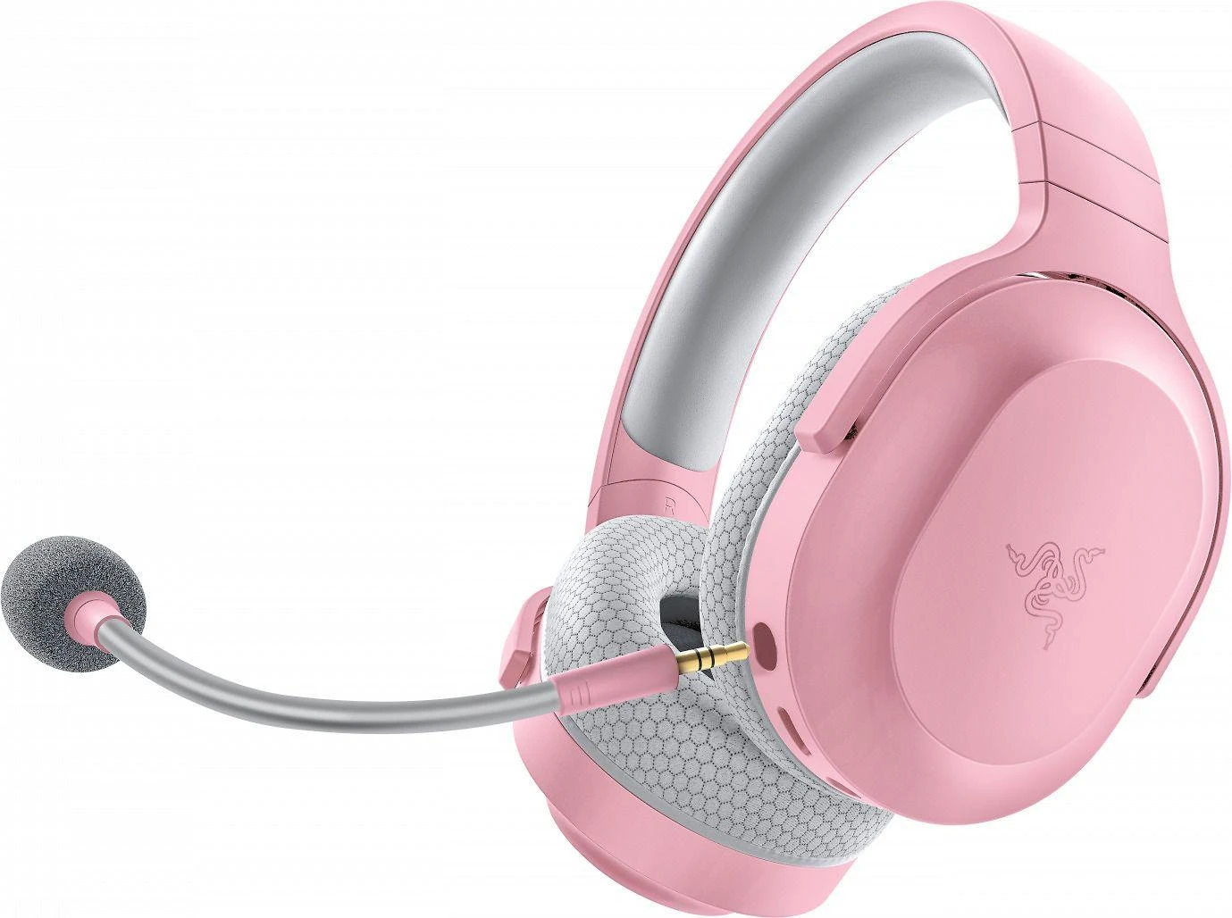 Razer Barracuda X Quartz (2022) Ausinės Žaidimams, Rožinės spalvos , Belaidės/su laidu, Ant ausų uždedamos