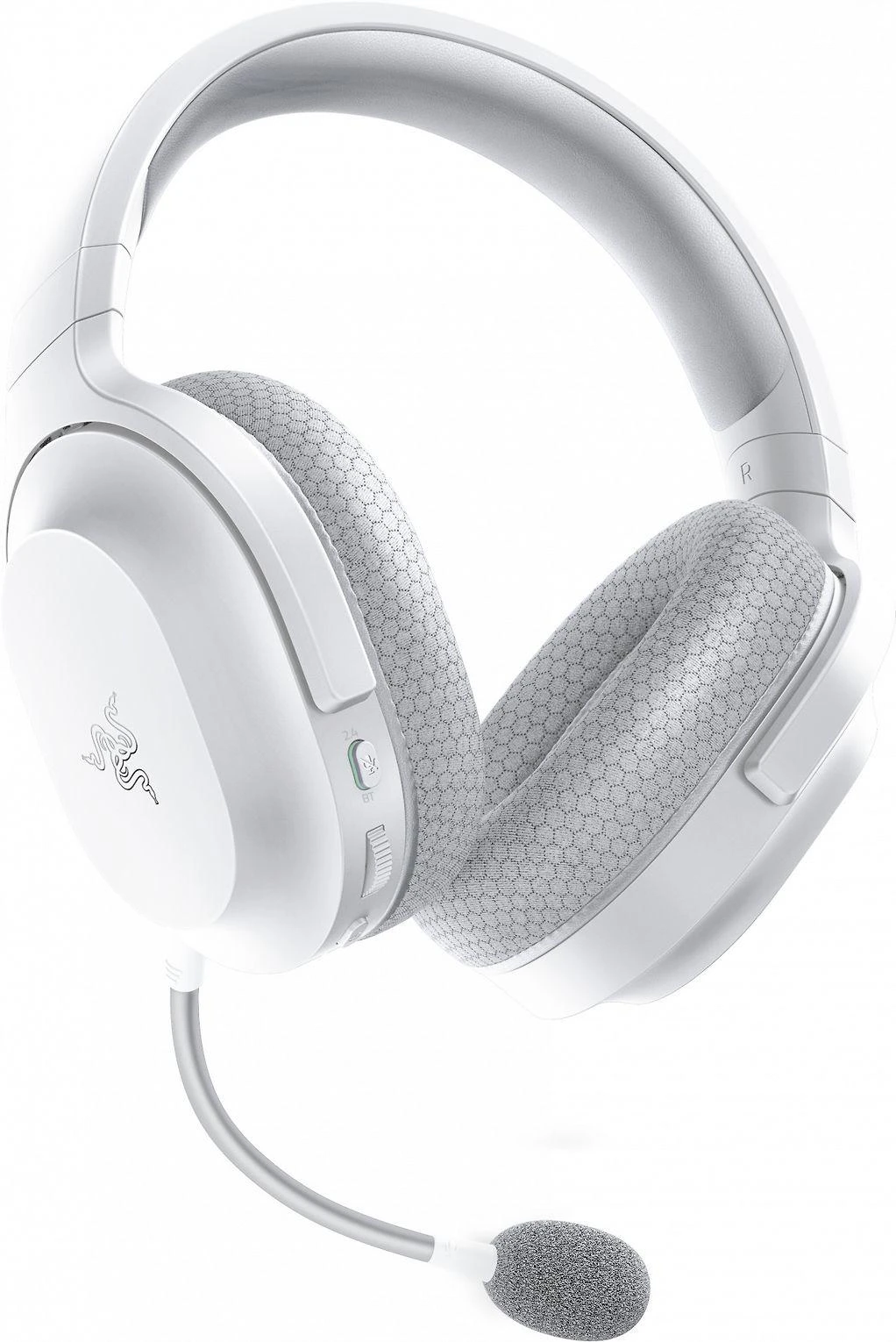 Belaidės žaidimų ausinės Razer Barracuda X Mercury, baltos spalvos