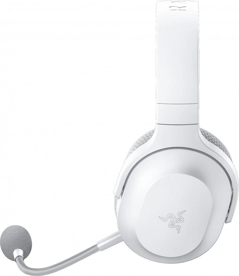 Belaidės žaidimų ausinės Razer Barracuda X Mercury, baltos spalvos
