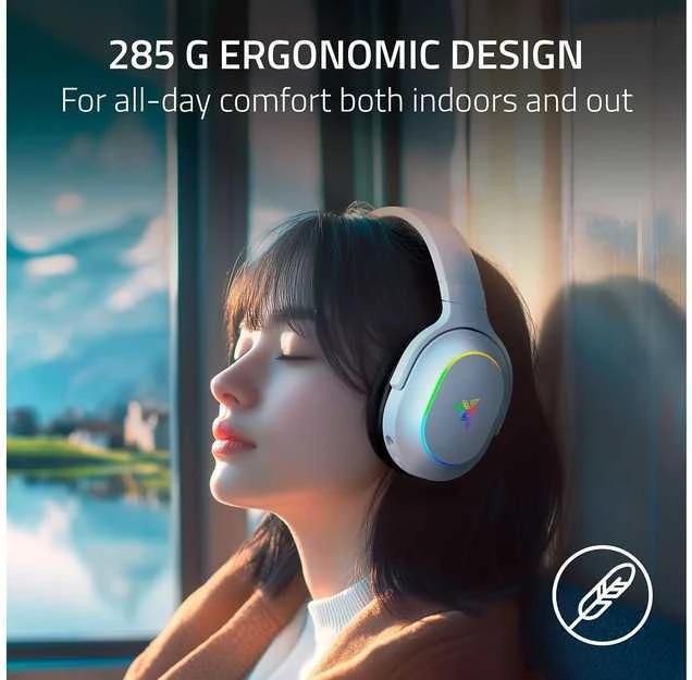 Razer | Ausinės Žaidimams | Barracuda X Chroma | Belaidės | Over-Ear | Mikrofonas | Belaidės | Baltas