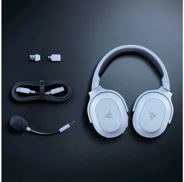 Razer | Ausinės Žaidimams | Barracuda X Chroma | Belaidės | Over-Ear | Mikrofonas | Belaidės | Baltas
