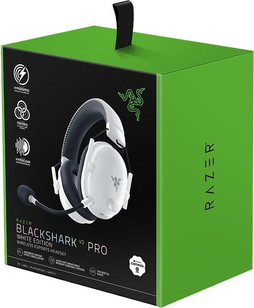 Esports THX Spatial Audio Belaidės Žaidimų Ausinės Razer BlackShark V2 Pro, Baltos