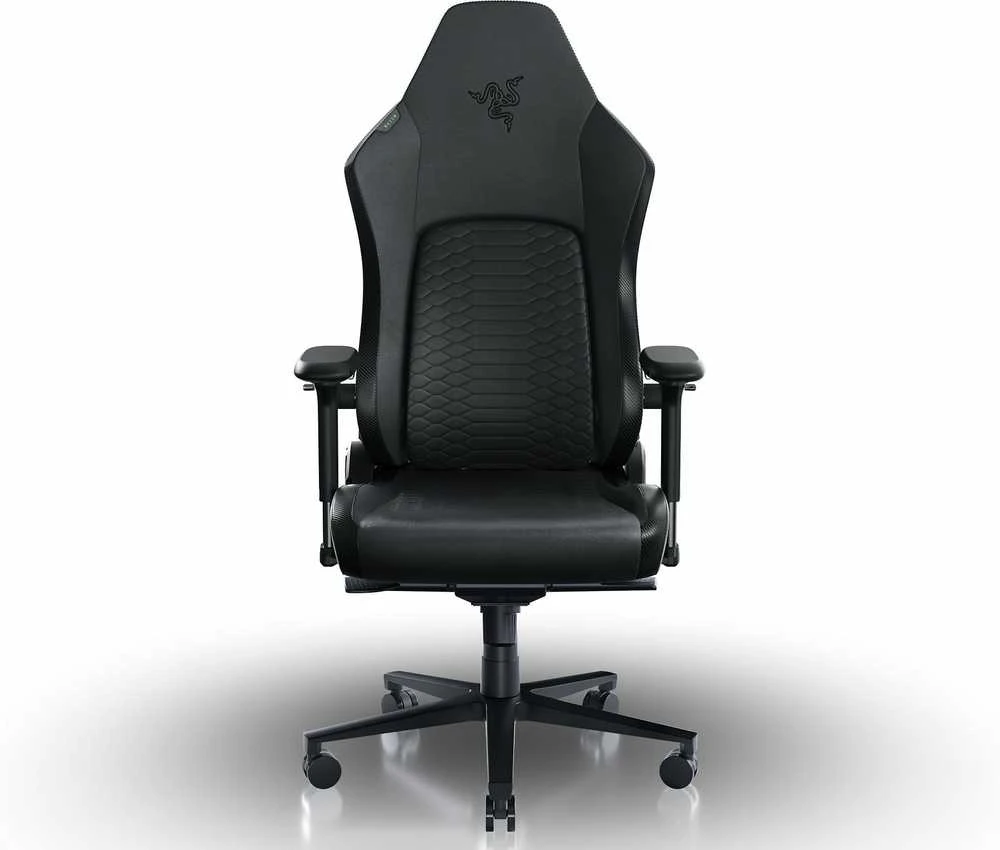 Razer žaidimų kėdė su juosmens atrama Iskur V2 EPU Leather, Aliuminio | Juodas