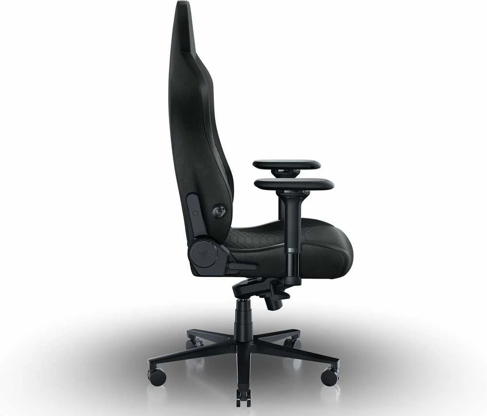 Razer žaidimų kėdė su juosmens atrama Iskur V2 EPU Leather, Aliuminio | Juodas