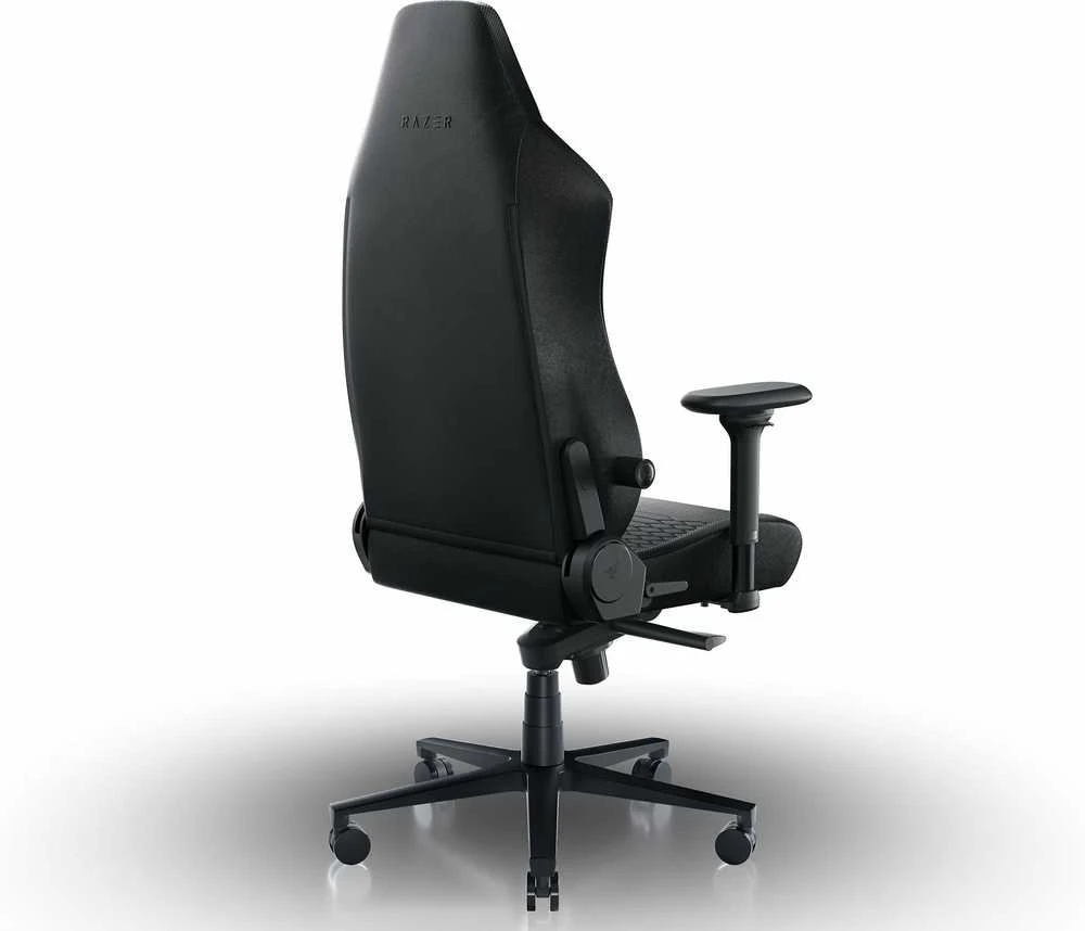 Razer žaidimų kėdė su juosmens atrama Iskur V2 EPU Leather, Aliuminio | Juodas