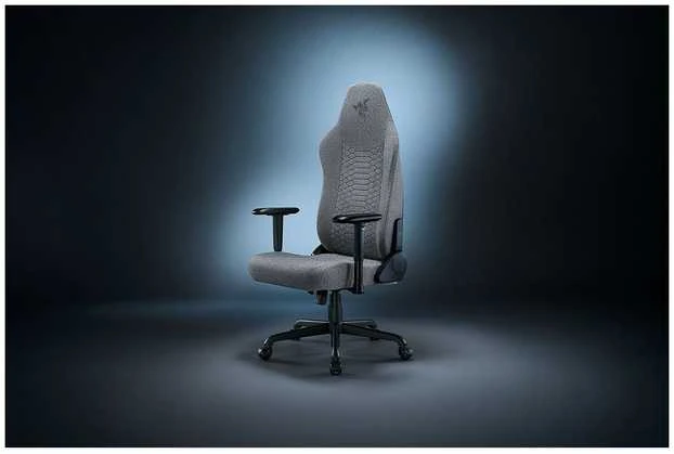 Razer Iskur V2 X | Žaidimų kėdė | Daugiasluoksnis audinys/plienas | Šviesiai pilkos spalvos