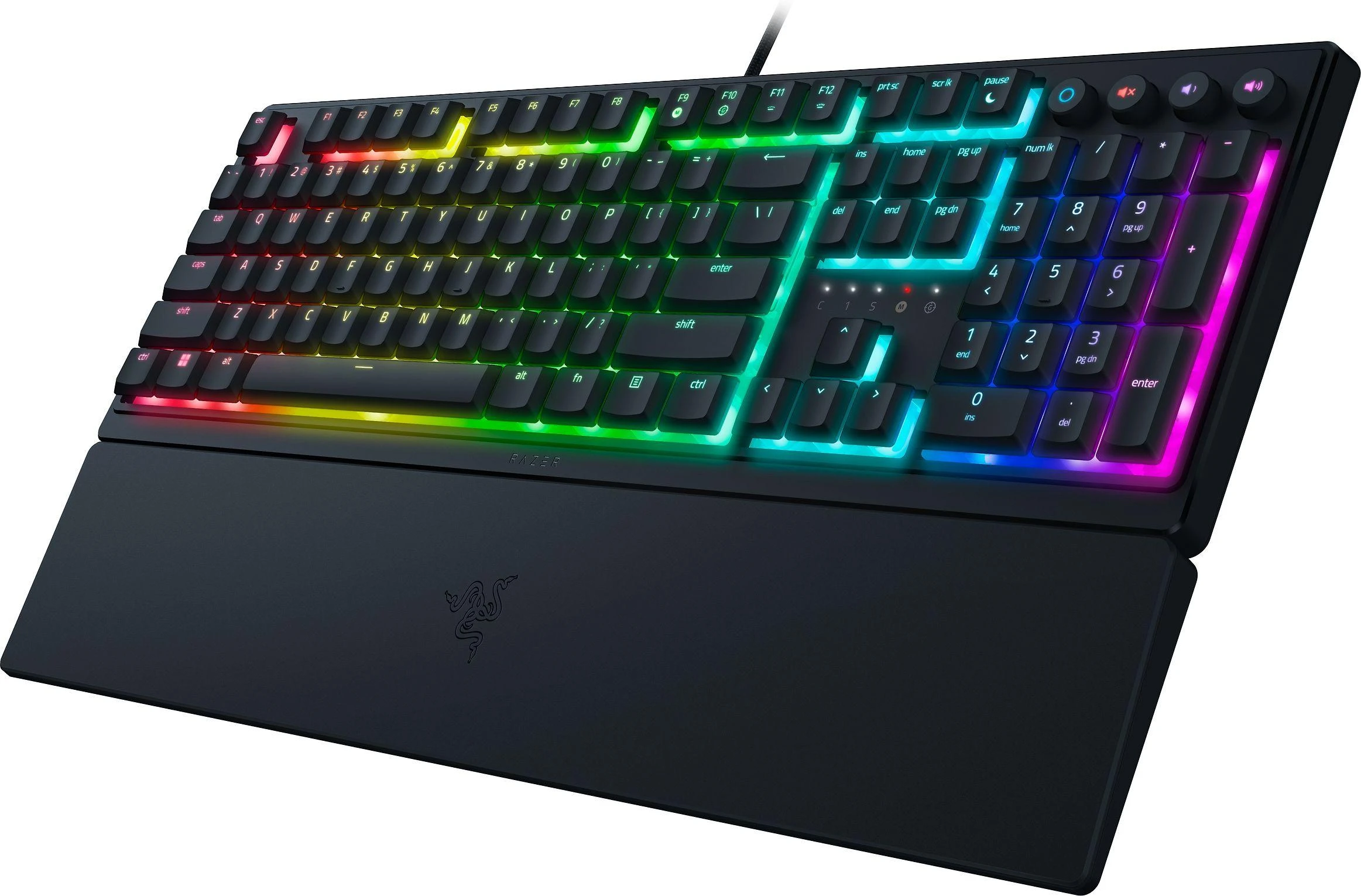 Razer | Klaviatūra žaidimams | Ornata V3 | Klaviatūra žaidimams | su laidu | RGB LED pašvietimas | NORD | Razer Mecha-Membrane | Juodas