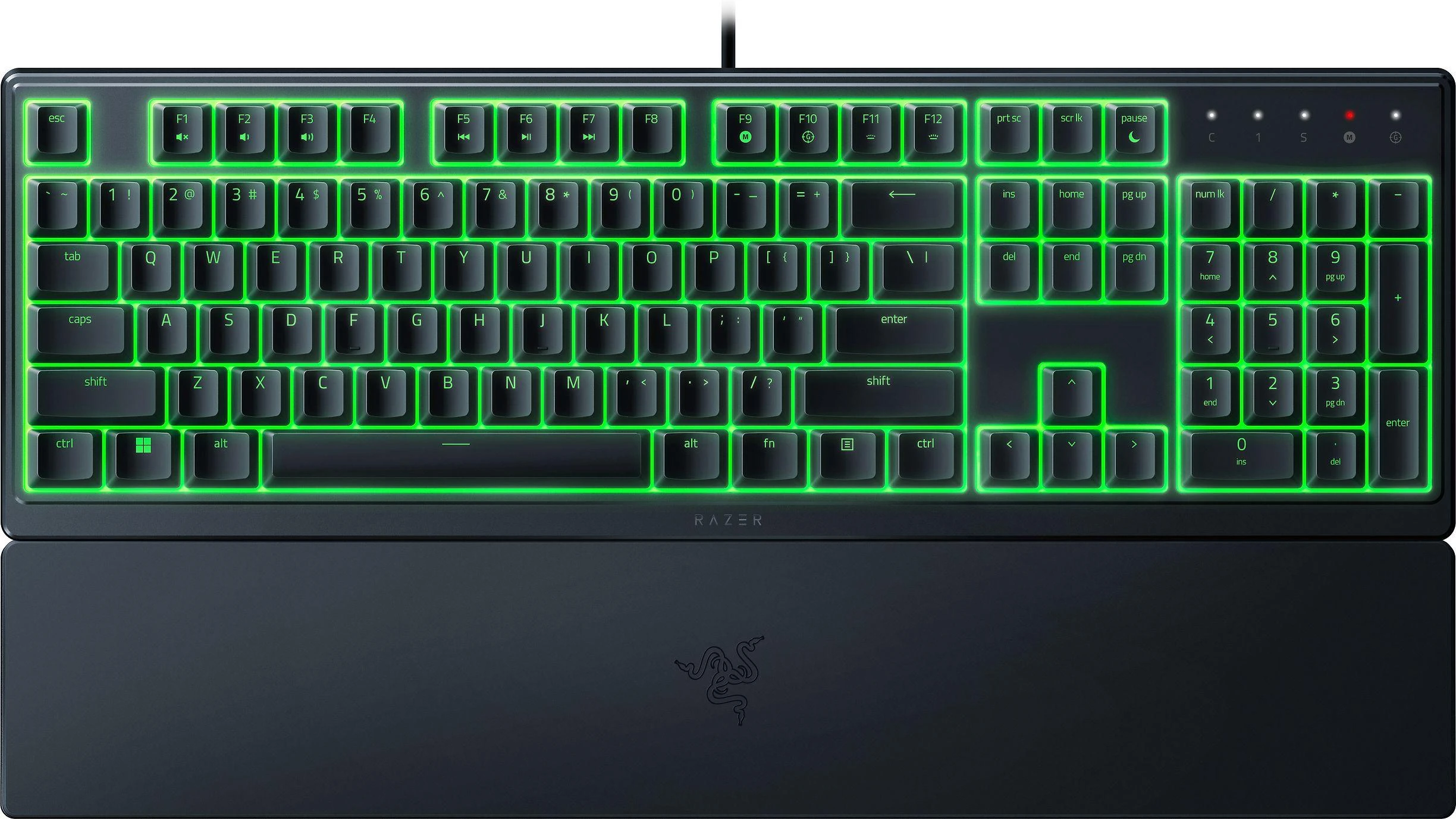 Razer | Klaviatūra žaidimams | Ornata V3 X | Klaviatūra žaidimams | su laidu | RGB LED pašvietimas | NORD | Silent Membrane | Juodas