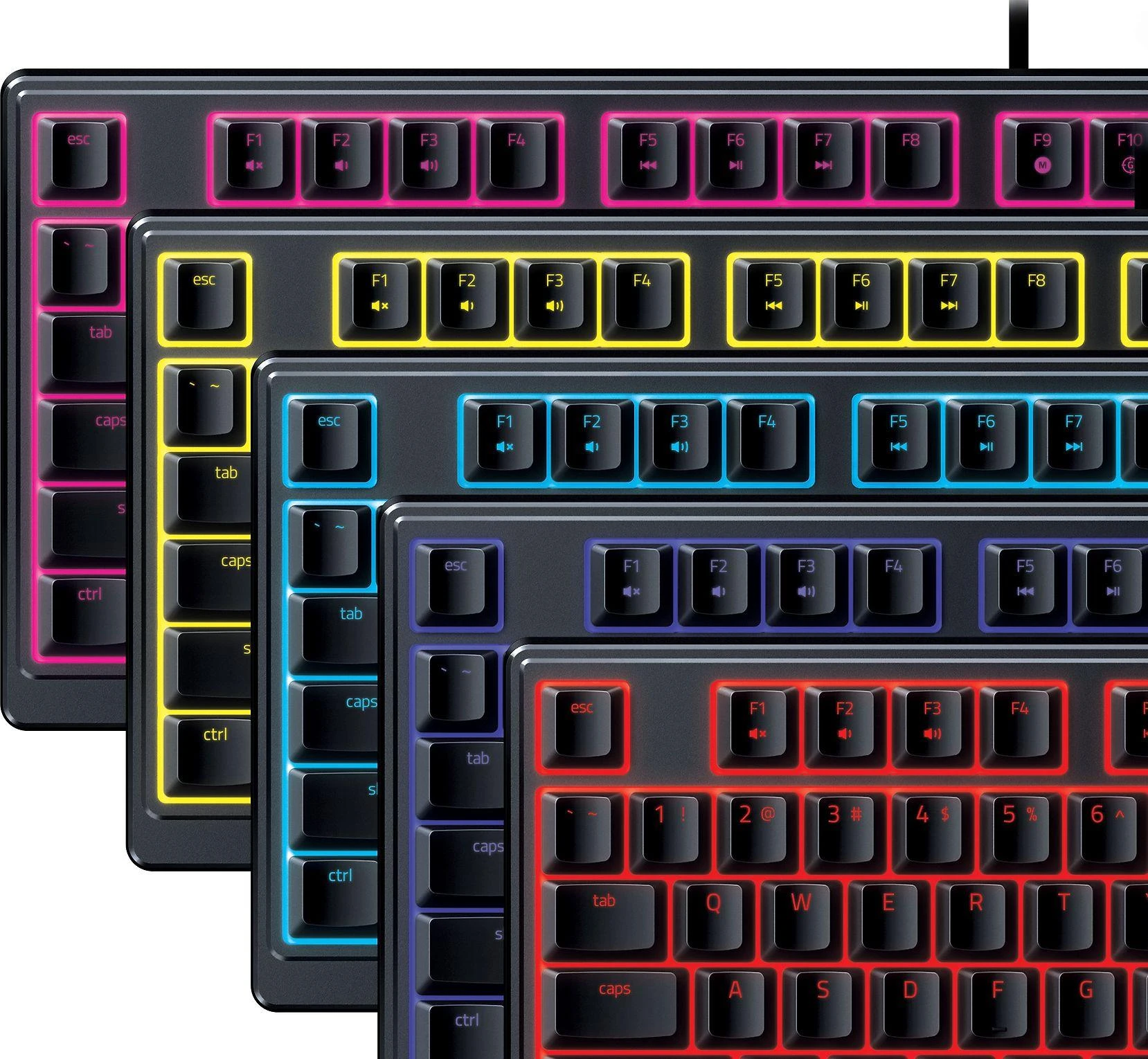 Razer | Klaviatūra žaidimams | Ornata V3 X | Klaviatūra žaidimams | su laidu | RGB LED pašvietimas | NORD | Silent Membrane | Juodas
