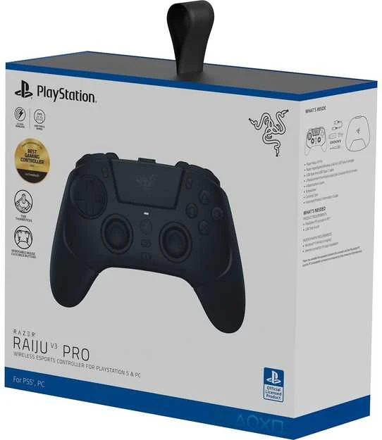 Razer Gaming Controller | Raiju V3 Pro for PS5 & PC | Juodas