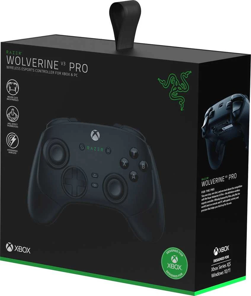 Razer | Belaidis „Esports“ valdiklis, skirtas „XBOX“ / asmeniniam kompiuteriui | Wolverine V3 Pro | Juodas