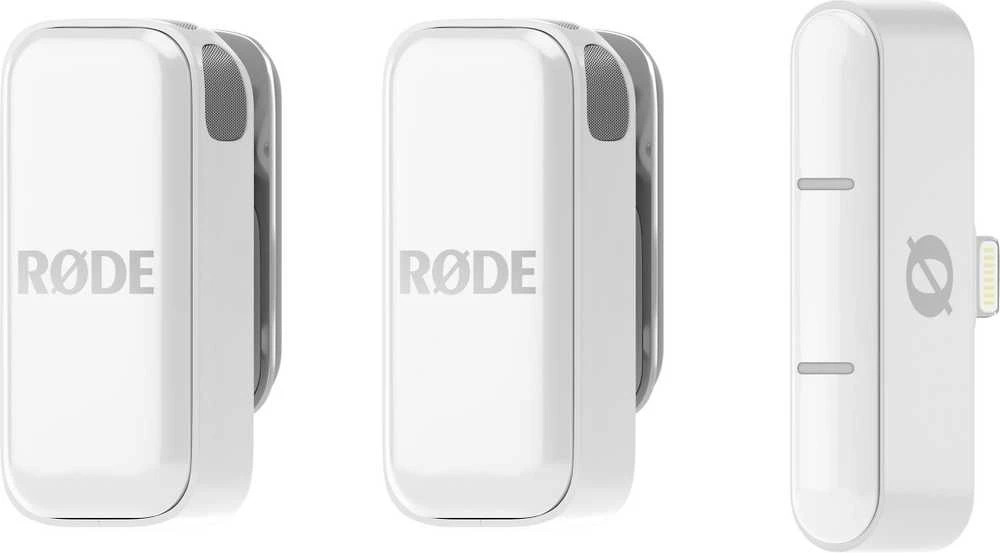 „Rode Wireless Micro“ („Lightning“, „Baltas“)