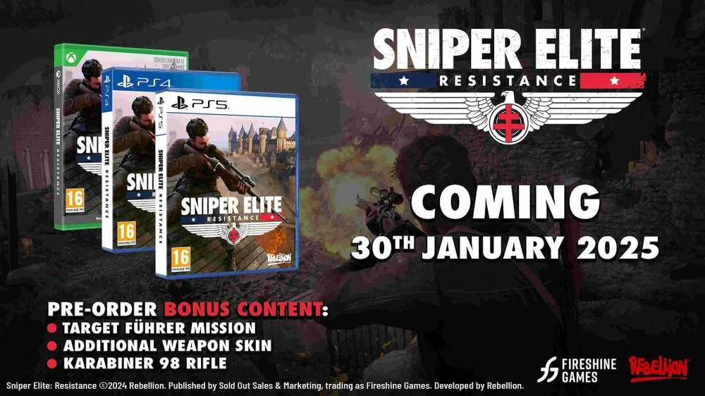 Rebellion Sniper Elite Resistance PS5