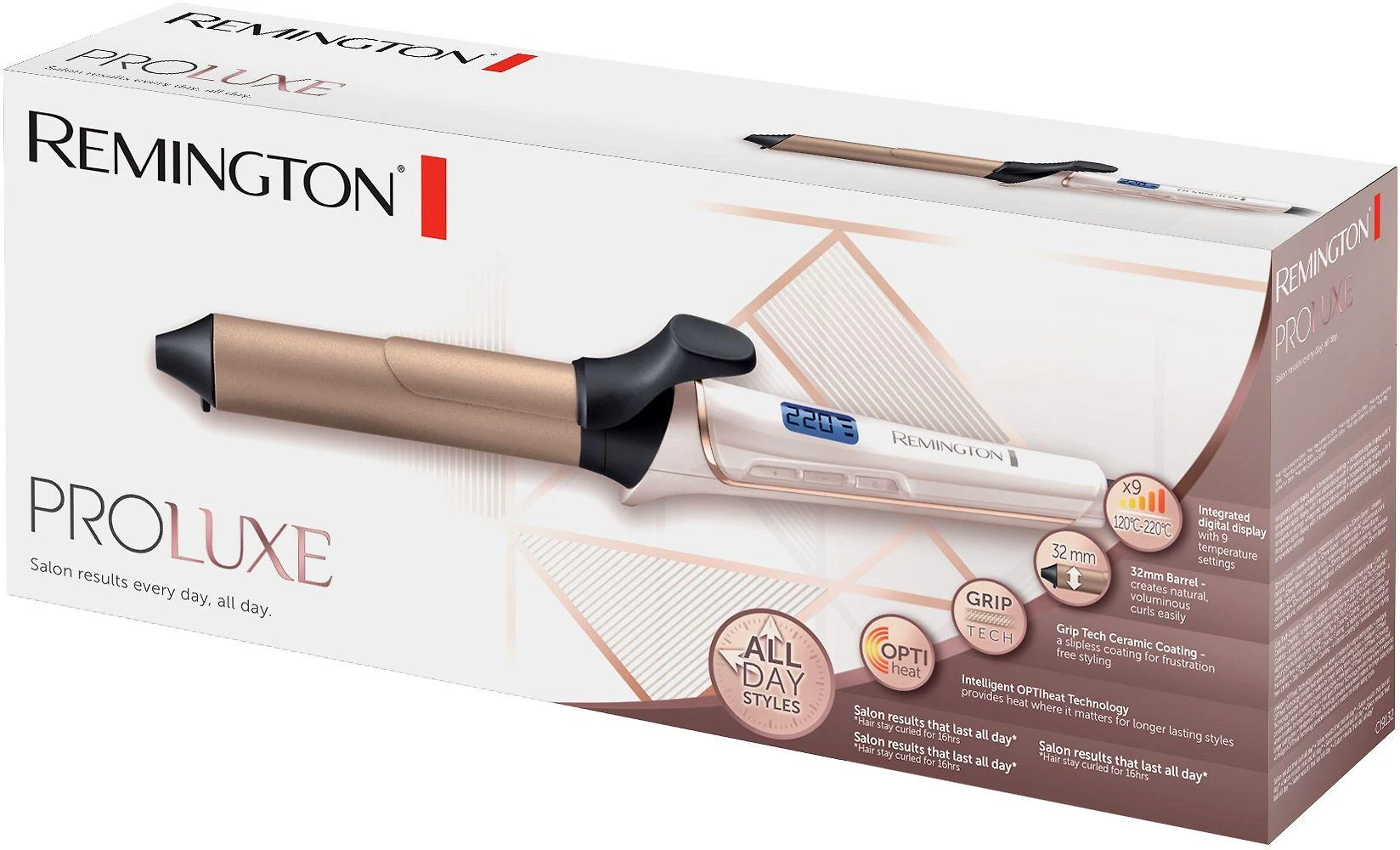Remington CI9132 Garbanojimo žnyplės Šiltas Juoda, Bronza, Balta 3 m