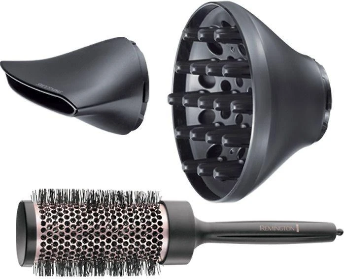 Remington | Curl and Straight Confidence Plaukų džiovintuvas | D5706 | 2200 W | Number of temperature settings 3 | Ionic function | Diffuser nozzle | Juodas