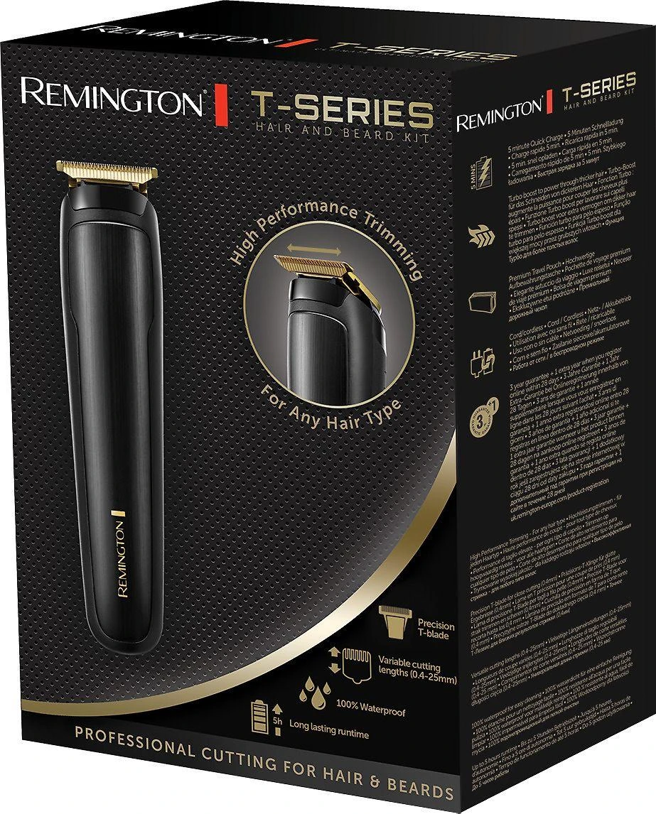 Barzdos Priežiūros Rinkinys - Remington Barber T Series MB7050 T-Blade, Juoda