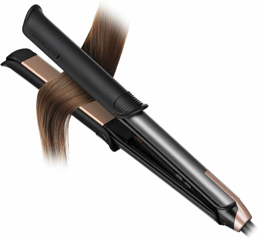 Remington Straight and Curl Plaukų tiesintuvas | S6077 ONE | Keraminė šildymo sistema | Temperatūra (min.) 150 °C | Temperatūra (maks.) 230 °C | Šildymo lygių skaičius 5