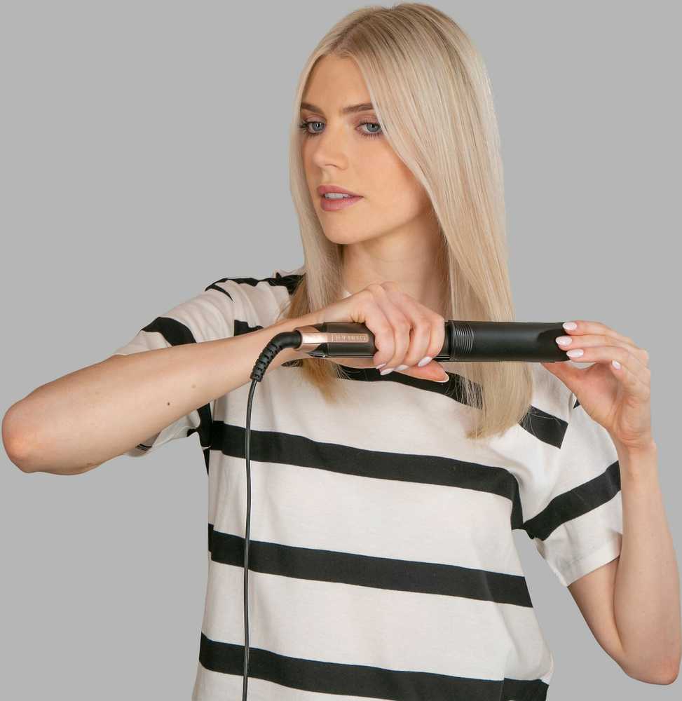 Remington Straight and Curl Plaukų tiesintuvas | S6077 ONE | Keraminė šildymo sistema | Temperatūra (min.) 150 °C | Temperatūra (maks.) 230 °C | Šildymo lygių skaičius 5