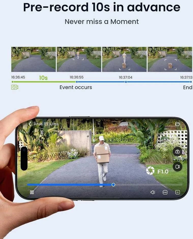 Stebėjimo kamera Reolink Altas PT Ultra 4K | 8MP | PTZ | Baterija | WiFi 6 | ColorX