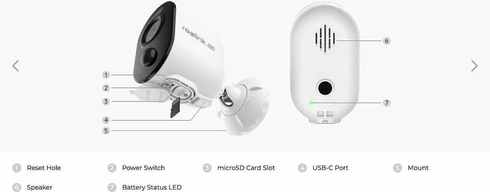 Reolink Argus 3 Ultra 8MP, 2W, LED, PIR, Type-C - belaidė vaizdo stebėjimo kamera