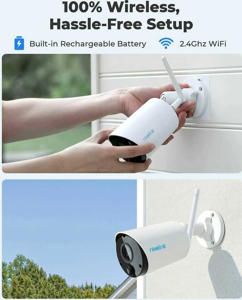 Akumuliatorinė kamera Reolink Argus Series B320, 3 MP, Wi-Fi, microSD