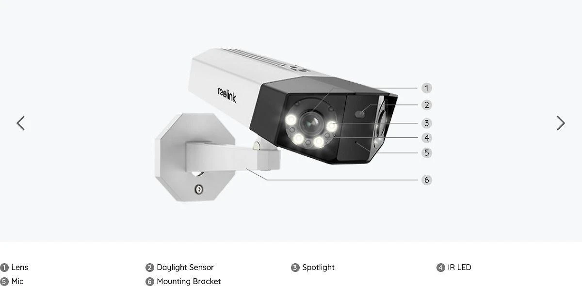 Reolink – Duo 2 PoE (P730) 4K lauko PoE kamera – balta